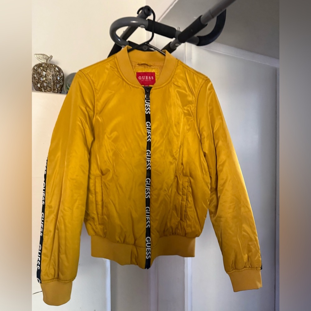 GUESS Yellow Puffer Jacket Guess